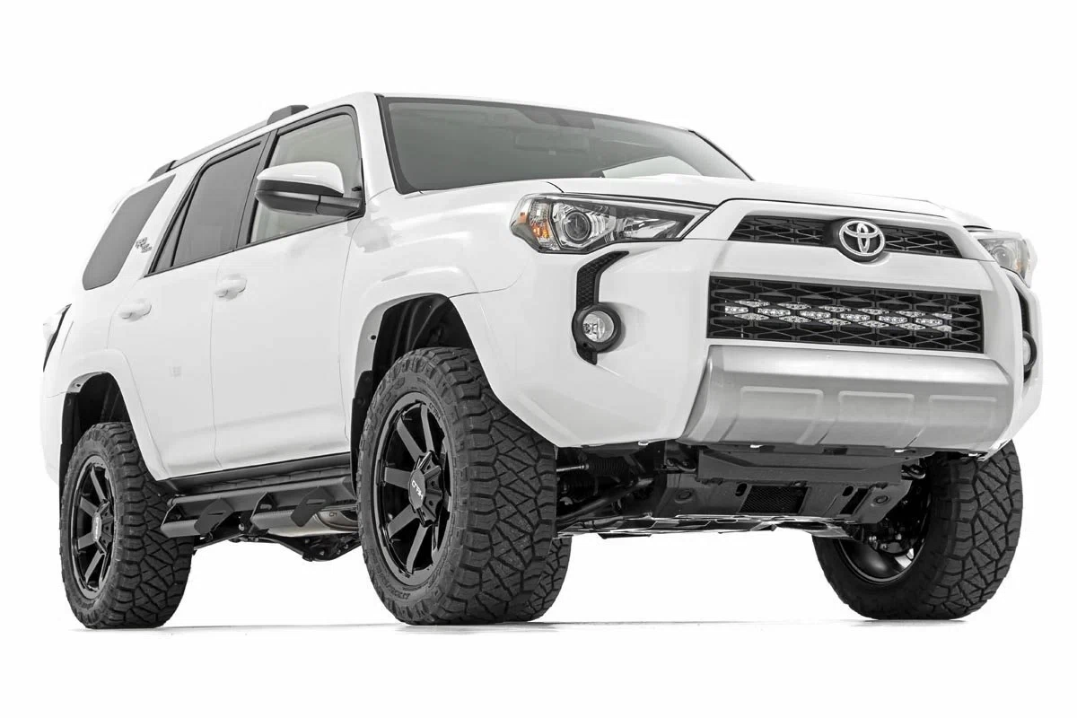 Fits 4Runner(14-20) LED Light Bumper Mount 30_ Black Dual Row White DRL 70787